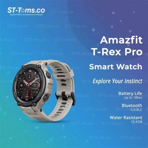 Promo Amazfit T Rex Pro Explore Your Instinct Military Grade Desert