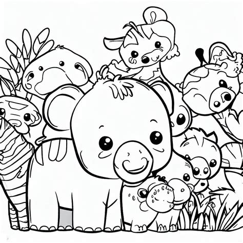 Zoo Animal Coloring Pages Free Printable at gancamilablog Blog