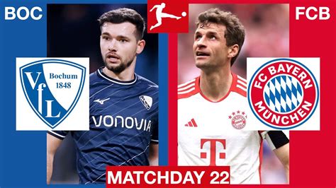 🔴 Live Vfl Bochum Vs Fc Bayern MÜnchen Bundesliga 20232024 Matchday 22 Youtube