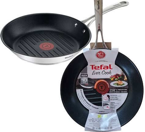 PATELNIA DO GRILOWANIA GRILLOWA TEFAL SREBRNA 26cm GAZ INDUKCJA