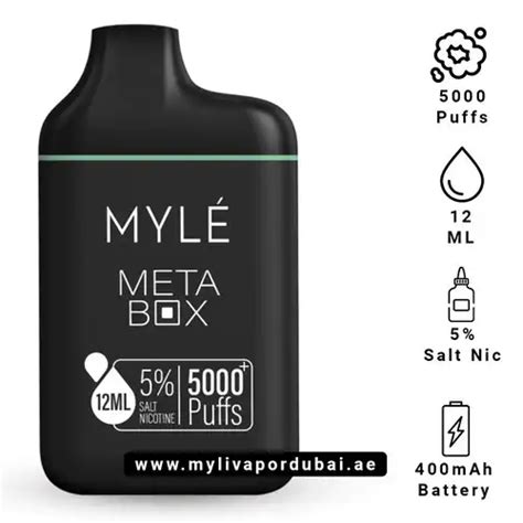 Myle Meta Box Iced Mint Disposable Device Dubai Abu Dhabi Ajman