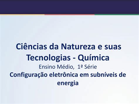 Solution Configura O Eletr Nica Em Subn Veis De Energia Studypool