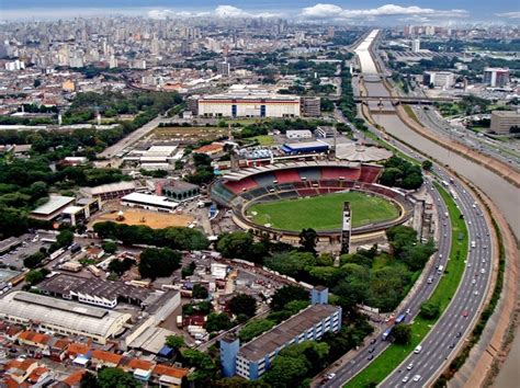 Vista aérea do Estádio do Canindé Portuguesa de Desportos SP