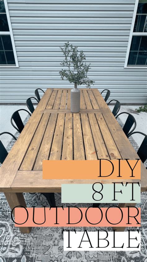 Budget Friendly Diy Foot Outdoor Table Diy Outdoor Table Outdoor