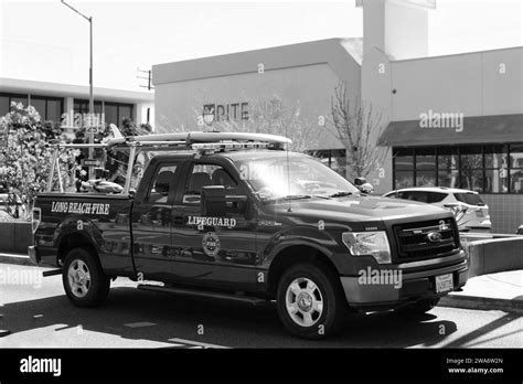 Long Beach California Usa March Long Beach Fire Lifeguard