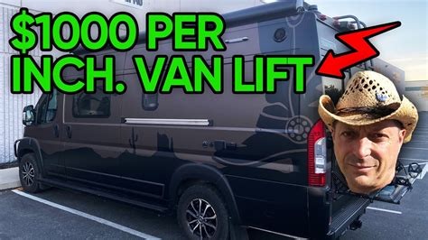 3000 Van Lift ⬆️ For More Ground Clearance Of Winnebago Travato Gl 🚐