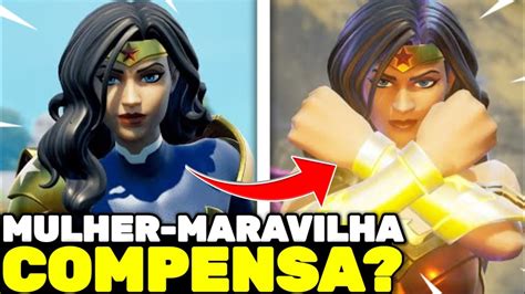 Vale A Pena Gameplay Da Skin E Pacote Da Mulher Maravilha No Fortnite