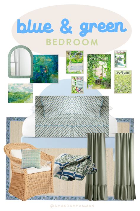 Blue & Green Bedroom - amanda party + home