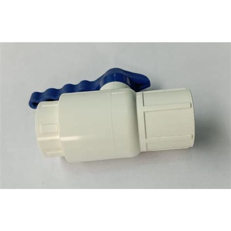 White And Blue Inch Upvc Ball Valve Port Size Inch At Rs Piece