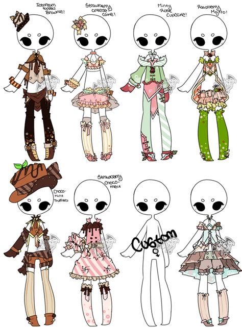 [adoptable Offer] Outfit Batch 05 [5 8] By Deviladopts On Deviantart