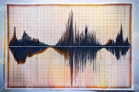 Seismograph Earthquake Map Earthquake Seismic Waves On Seismograph Graph Paper Generative Ai