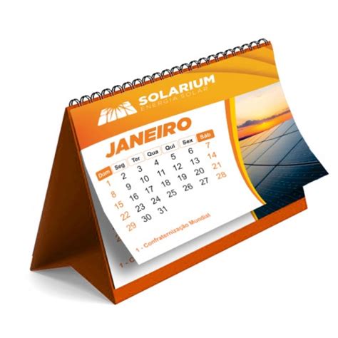 Calendário de Mesa Wire o 17 20cm 6 Lâminas 4 4