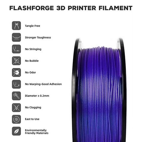 Flashforge Multicolor Pla D Printing Filament Kg Nebula Purple Poland