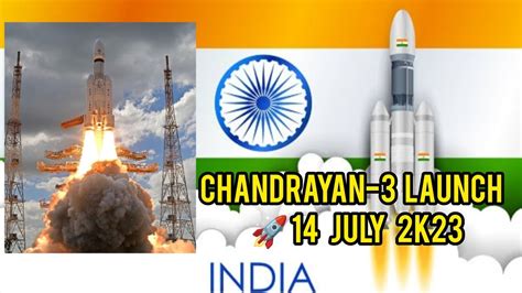 Chandrayan 3 Launch🚀14 July 2k23 Mission To Moonproud Indian👏🇮🇳