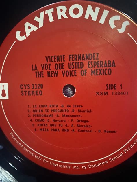 The first “VICENTE FERNANDEZ” album. : r/vinyl