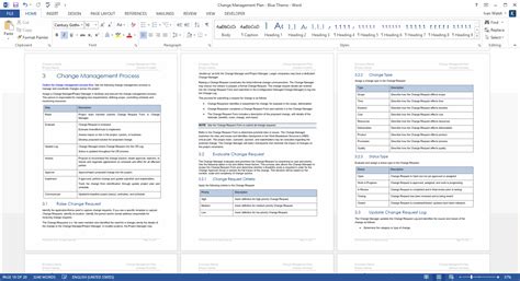 Change Management Plan Template (MS Word+Excel spreadsheets ...