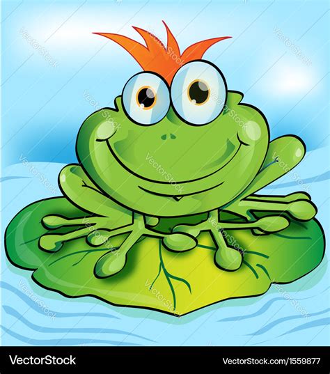 Happy Frog Royalty Free Vector Image VectorStock