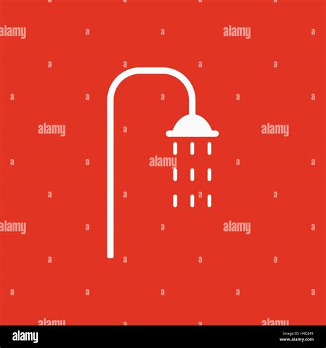 The Shower Icon Bathroom Symbol Flat Stock Vector Image And Art Alamy