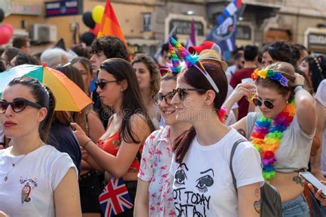 Gay Pride Lesbian Women In The Making Editorial Image Image Of Multi