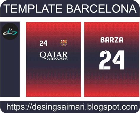 Plantilla Para Sublimar Camiseta Barcelona Desings Aimari