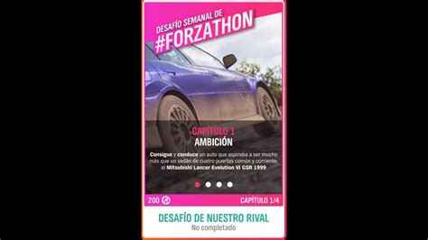 Forza Horizon 4 Verano Serie 67 Desafío Semanal Forzathon DESAFÍO