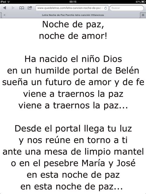 Noche De Paz Noche De Paz Letra Noche De Paz Canciones Villancicos