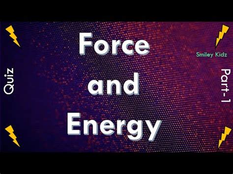 Force And Energy Quiz Force And Energy Class 5 Science