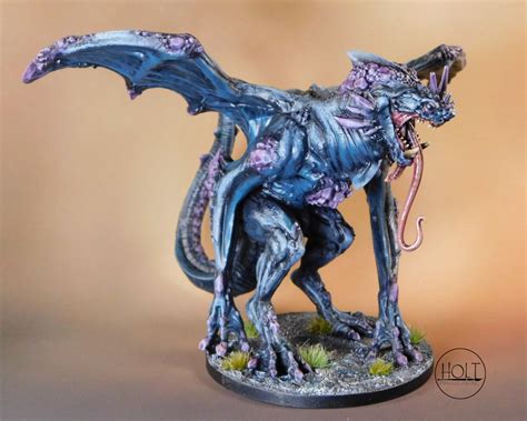 The Amethyst Gemstone Dragon – K.C. Holt Miniature Painting