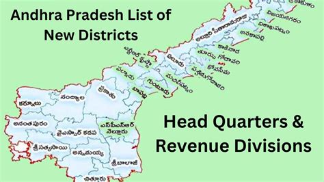 Ap New Districts List New District Names In Ap Andhra Pradesh