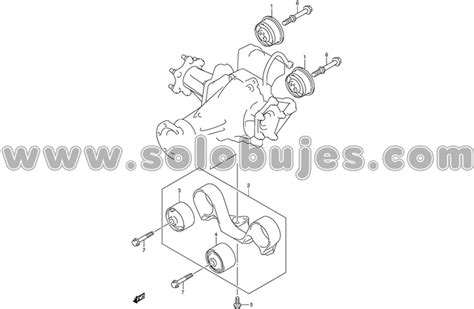 Buje Soporte Diferencial Trasera Grand Vitara Sz Solobujes