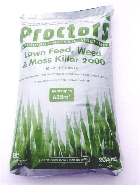 Lawn Fertiliser Weed Feed And Moss Killer 20kg Sack Uk Garden