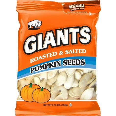 Pricecasegiant Snack 22550 Giants Pumpkin Seeds Roasted And Salted 12