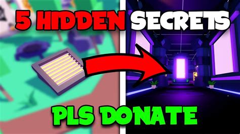 5 Hidden Secrets In PLS DONATE YouTube