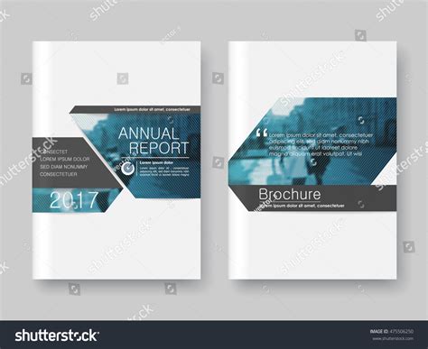 Cover Design Annual Reportvector Template Brochures Stock Vector Royalty Free 475506250