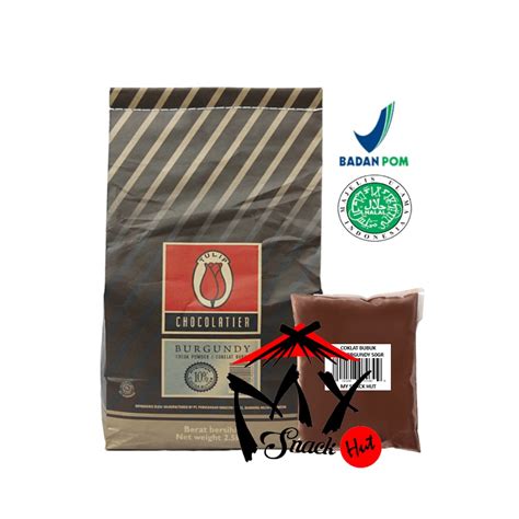 Jual Tulip Burgundy Gr Pure Cocoa Cacao Chocolate Powder Low Fat