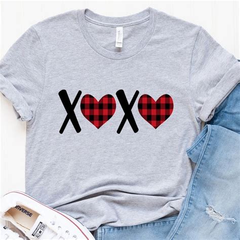 Womens Valentines Day Shirt Valentines Day Women Xoxo Shirt Etsy