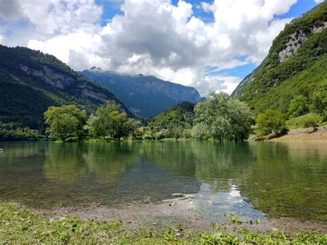 Beautiful Shot of Lago Di Tenno Lake in Italy Stock Image - Image of ...