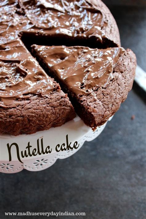 Quick & Easy 3 Ingredient Nutella Cake - Madhu's Everyday Indian