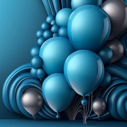 Free Blue Birthday Background