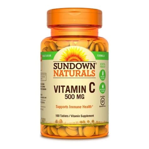 Vitamina C 500mg Sundown Naturals 100 Tabs