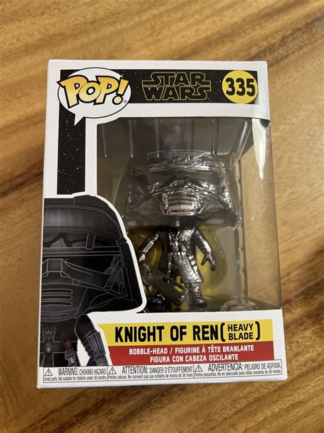 Funko Pop Star Wars Knight Of Ren Heavy Blade Hematite Chrome