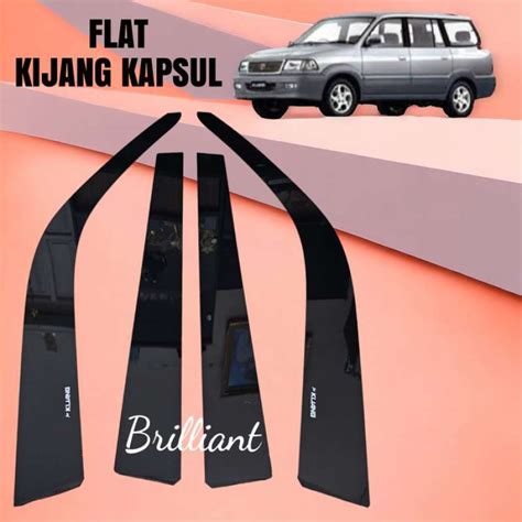 Jual Talang Air Pintu Hitam Slim Flat Kijang New Kapsul Lgx Di