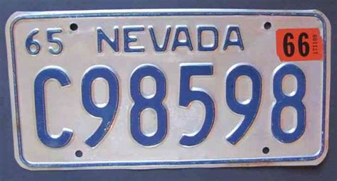 1931 Nevada License Plate 3 digit - LOW NUMBER