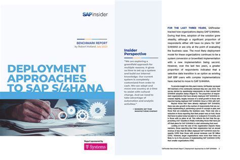 Introdução do SAP S 4HANA Greenfield ou brownfield T Systems