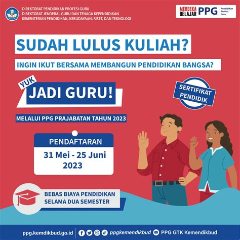 Ppg Prajabatan Tahun Telah Dibuka Yuk Jadi Guru