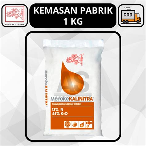 Jual Pupuk MEROKE KALINITRA 1 Kg Kemasan Pabrik Kalium Nitrat KNO 3