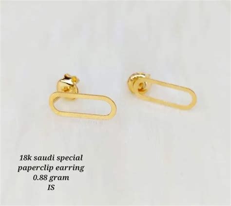 Karat Saudi Gold Oval Stud Earring Lazada Ph