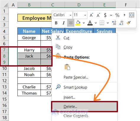 How To Delete Rows In Excel Methods Exceldemy