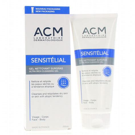 ACM SENSITELIAL GEL NETTOYANT SURGRAS 200ML