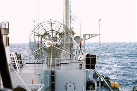 Underway USS Jamestown AGTR 3 TRSSCOMM Antenna Moon Rel Flickr